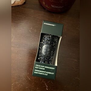 NWT Starbucks holidays 2024 navy keychain